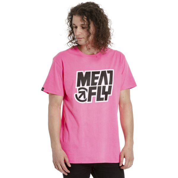 Herren T-Shirt Meatfly Repash neonpink