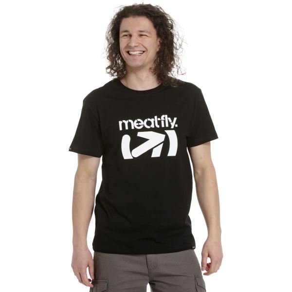 Herren T-Shirt Meatfly Podium schwarz