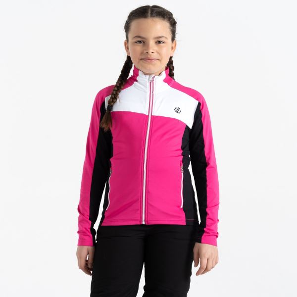 Funktions-Sweatshirt für Kinder Dare2b EMERGENT rosa/schwarz