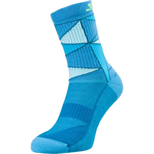 Isolierte Unisex-Socken Silvini Vallonga blau/limette