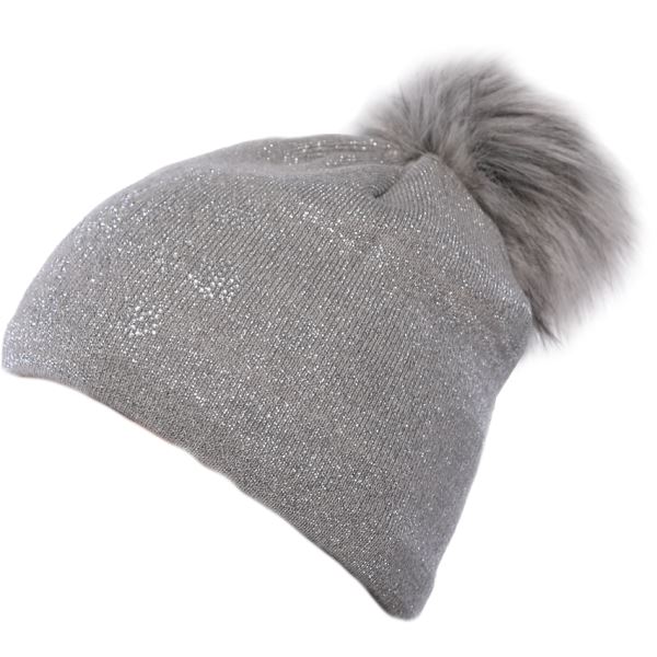 Damen Winter-Sherpa-Mütze SUZAN grau