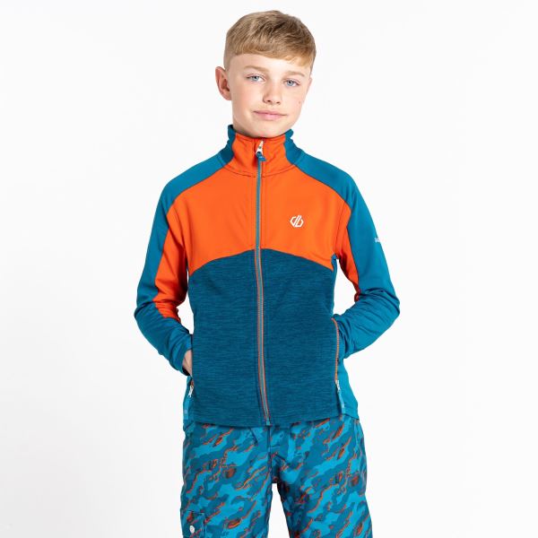 Funktions-Sweatshirt für Kinder Dare2b EXCEPTION blau/orange