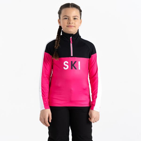 Funktions-Sweatshirt für Kinder Dare2b POW rosa/schwarz