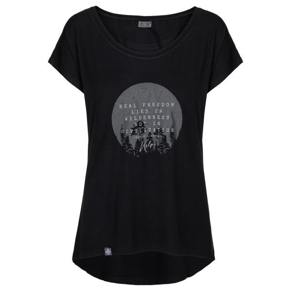 Damen T-Shirt mit kurzen Ärmeln Kilpi ROISIN-W schwarz