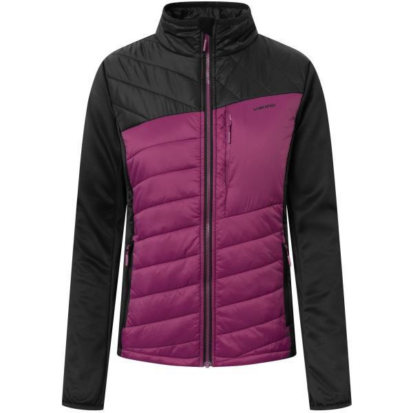 Damen Outdoorjacke Viking Blast schwarz/rosa