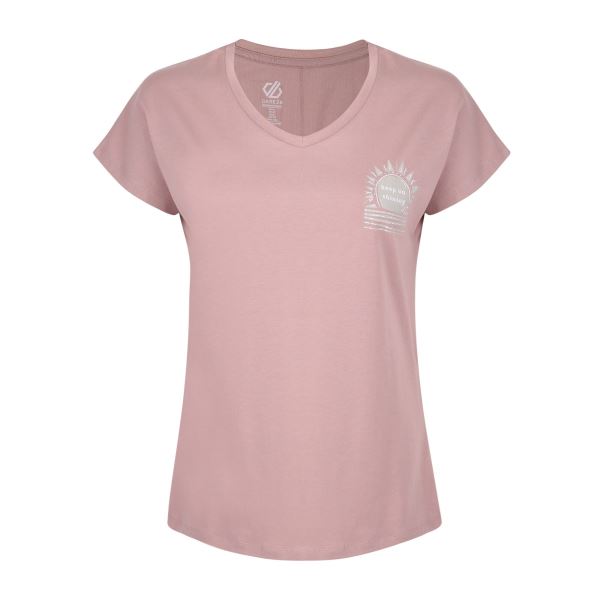 Damen-T-Shirt Dare2b TRANQUULITY in Hellrosa aus Baumwolle