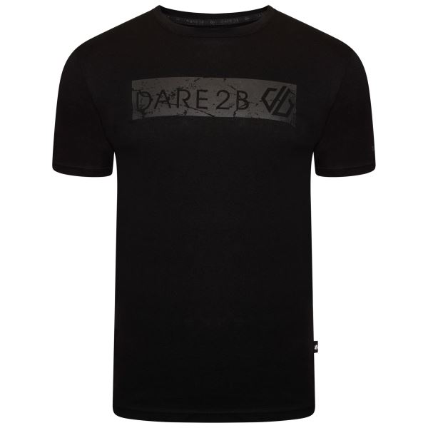 Herren T-Shirt aus Baumwolle Dare2b DISPERSED schwarz