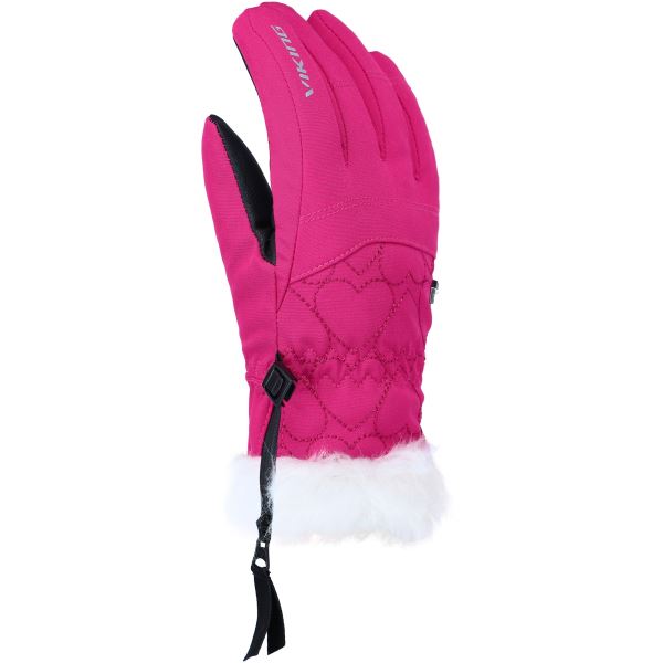 Kinder-Skihandschuhe Viking Meris rosa