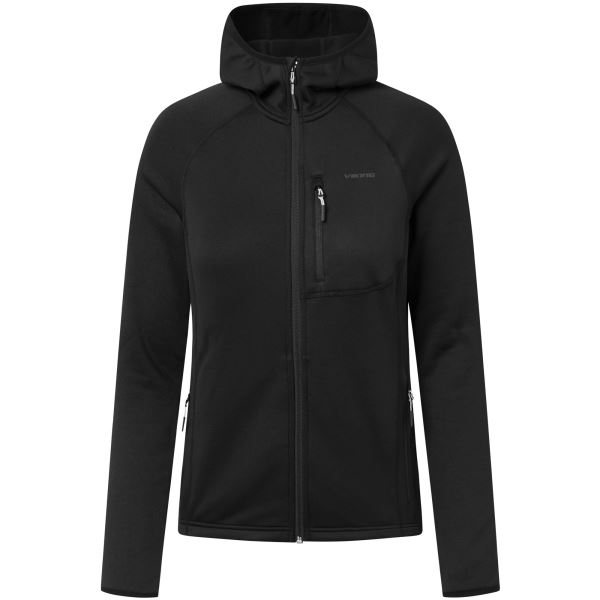 Damen Kapuzenpullover Viking Jukon Hoodie schwarz