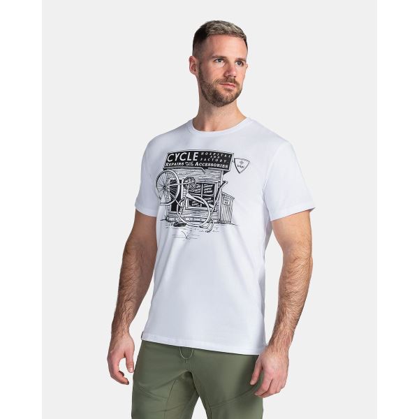 Herren-T-Shirt aus Baumwolle Kilpi PORTELA-M weiß