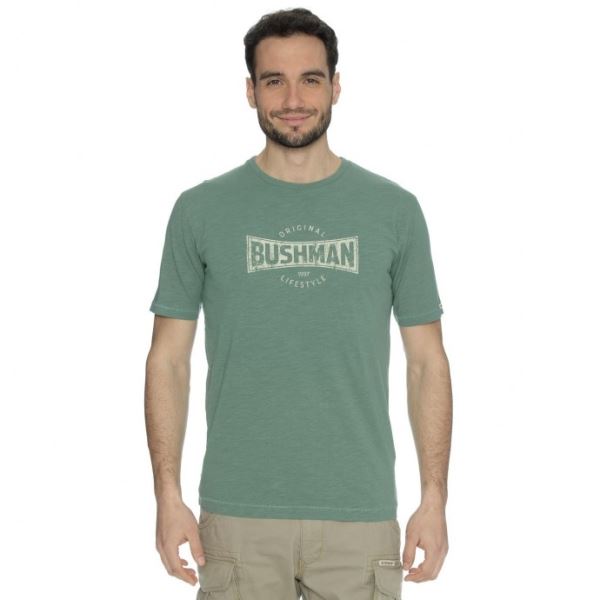 Herren T-Shirt BUSHMAN SYMBOL grün