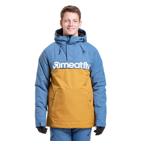 Herren SNB & SKI Jacke Meatfly Slinger braun/blau