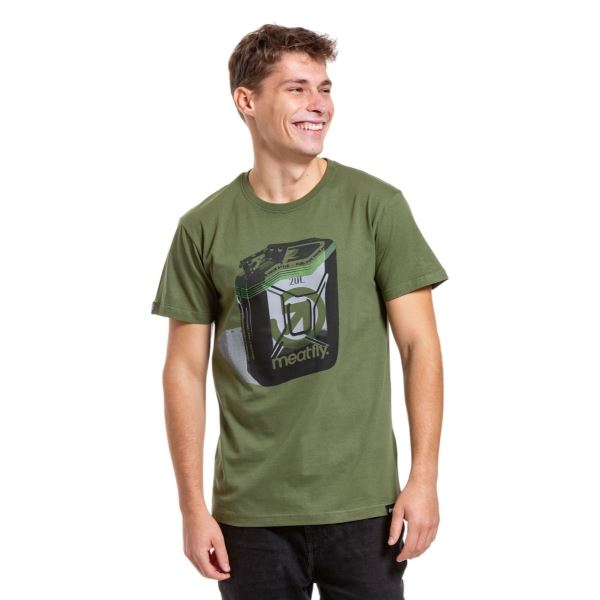 Herren-T-Shirt Meatfly Fueled grün