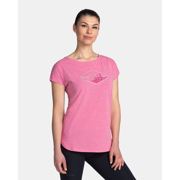 Damen-T-Shirt aus Baumwolle Kilpi NELLIM-W rosa