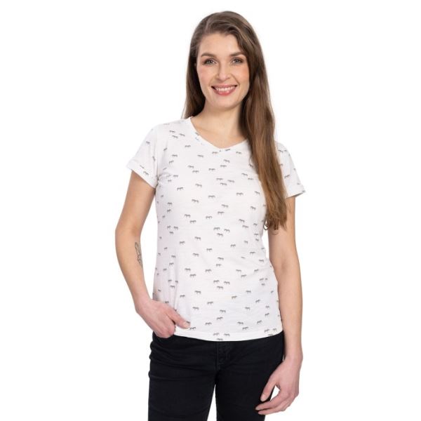 Damen T-Shirt BUSHMAN BESS creme