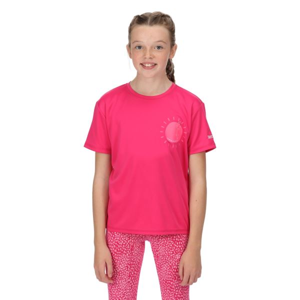 Kinder Funktions T-Shirt Regatta ALVARADO VI pink