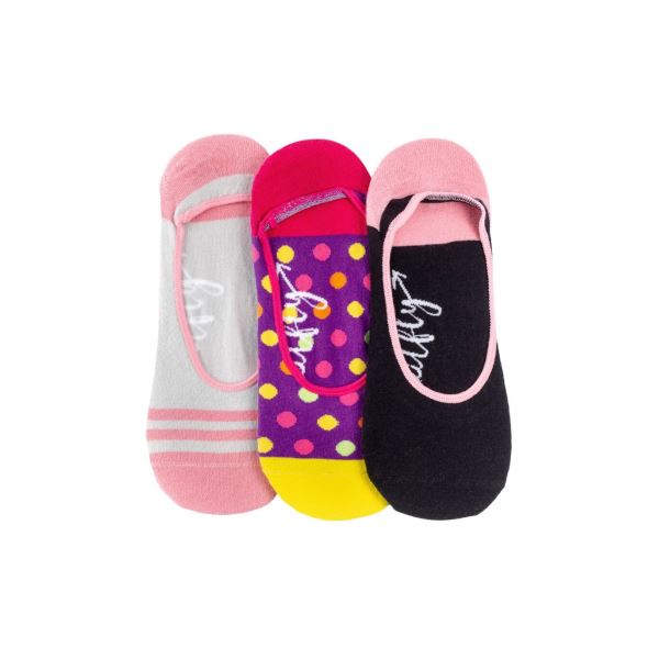 Meatfly Low Socken – Dreierpack weiß/lila/grau