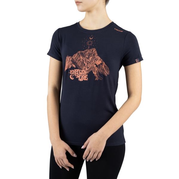Damen Bambus T-Shirt Viking HOPI dunkelblau