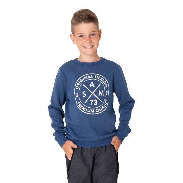 Jungen-Sweatshirt BRANDON SAM 73 blau