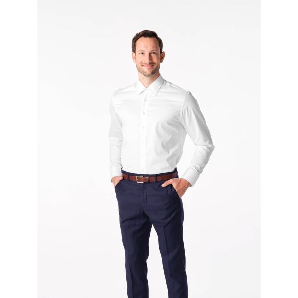 Elegantes Herrenhemd CityZen ACHIM Slim Fit weiß