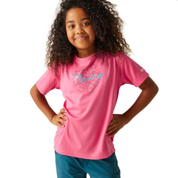 Kinder-Funktions-T-Shirt Regatta ALVARADO VIII rosa