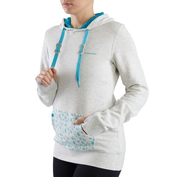 Damen Kapuzenpullover Viking Laxa Bamboo dunkelgrau