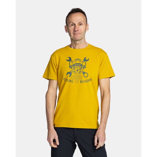 Herren T-Shirt aus Baumwolle Kilpi SKULLY-M gelb