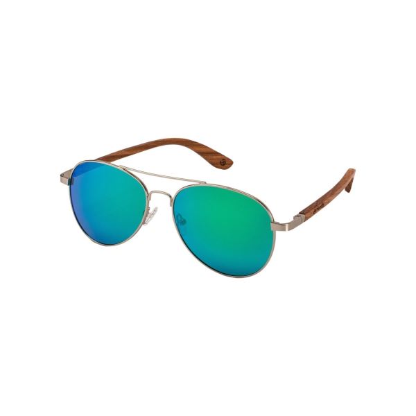 Sonnenbrille Meatfly Aviator grün