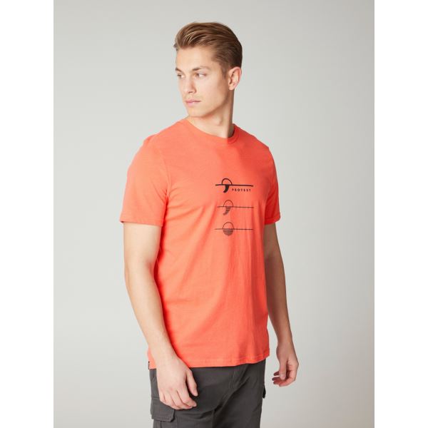 Herren T-Shirt PROTEST ARMANN orange