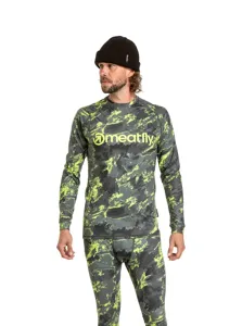 Herren-Thermo-T-Shirt Meatfly Avery grün/limone Herren-Thermo-T-Shirt Meatfly Avery grün/limone