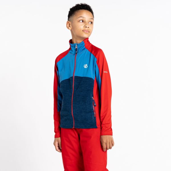 Funktions-Sweatshirt für Kinder Dare2b EXCEPTION rot/blau