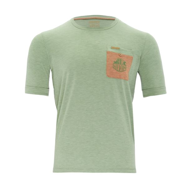 Silvini Calvisio Herren-Urban-T-Shirt grün/orange
