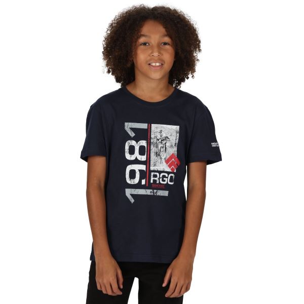 Kinder T-Shirt Regatta BOSLEY III dunkelblau