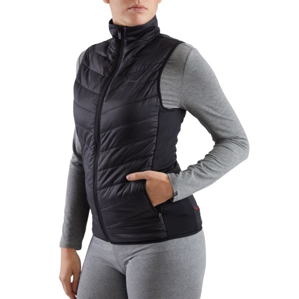 Damen-Hybridweste Viking Becky Pro Primaloft schwarz