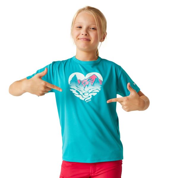 Kinder-Funktions-T-Shirt Regatta ALVARADO VIII türkis