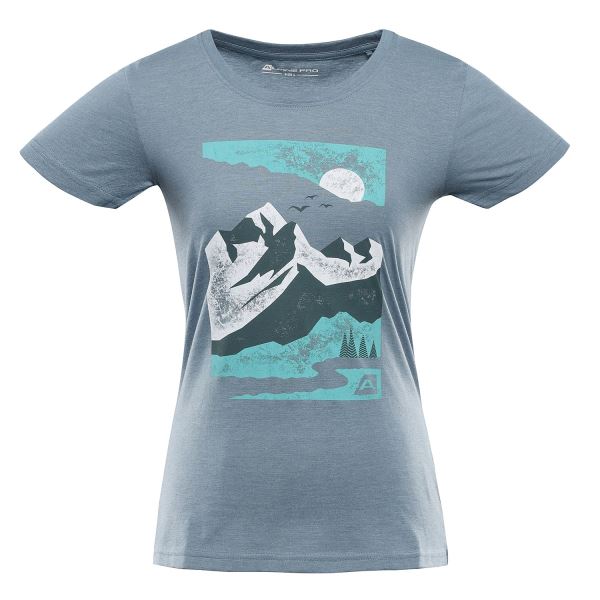 Damen-Baumwoll-T-Shirt ALPINE PRO BOLENA blau