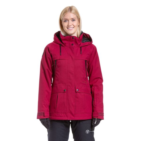 Damen SNB & SKI Jacke Meatfly Terra rot