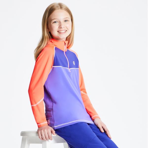 Funktionelles T-Shirt für Kinder Dare2b FORMATE lila / orange