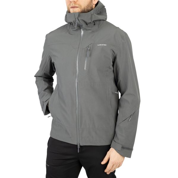 Wasserdichte Herrenjacke Viking Trek Pro 2.0 dunkelgrau