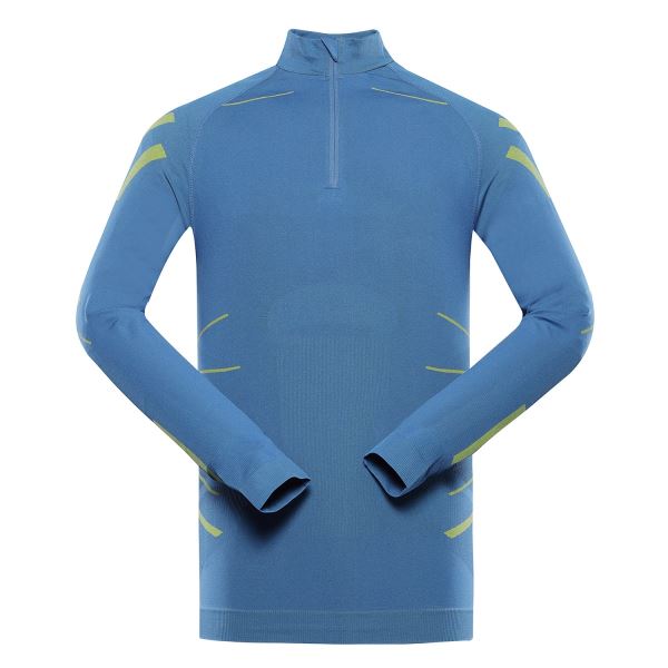 Schnelltrocknende Herrenunterwäsche - T-Shirt ALPINE PRO SEAM blau