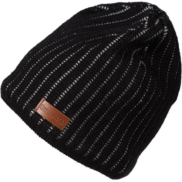 Herren-Winter-Sherpa-Mütze BONO schwarz/grau