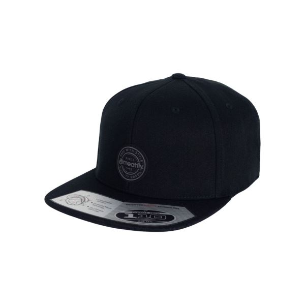 Meatfly Gruman Premium Snapback Cap Schwarz/Schwarz