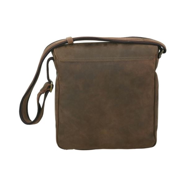 Unisex-Ledertasche BUSHMAN DUERO dunkelbraun