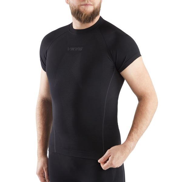 Herren Thermo T-Shirt Viking EIGER schwarz