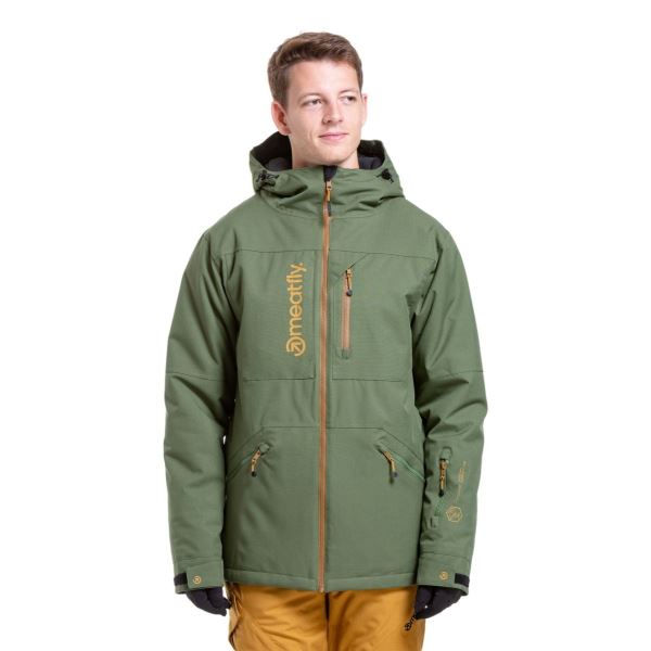 Herren SNB & SKI Jacke Meatfly Helios grün