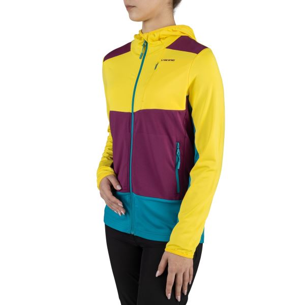 Damen Funktionssweatshirt Viking TACOMA gelb/lila