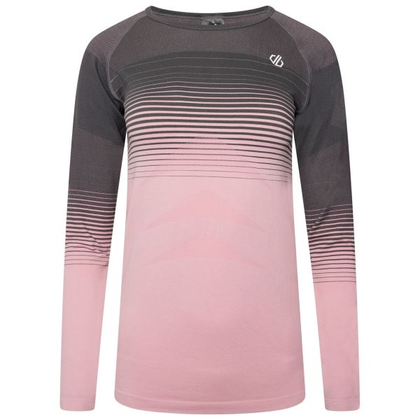 Damen Thermo T-Shirt Dare2b IN THE ZONE grau / pink