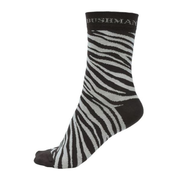 Unisex-Socken Bushman Zebra schwarz/weiß