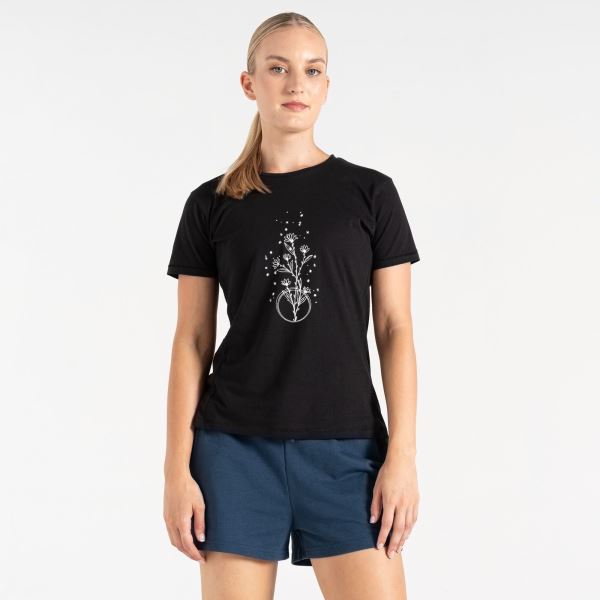 Damen-T-Shirt Dare2b TRANQUILLITY schwarz