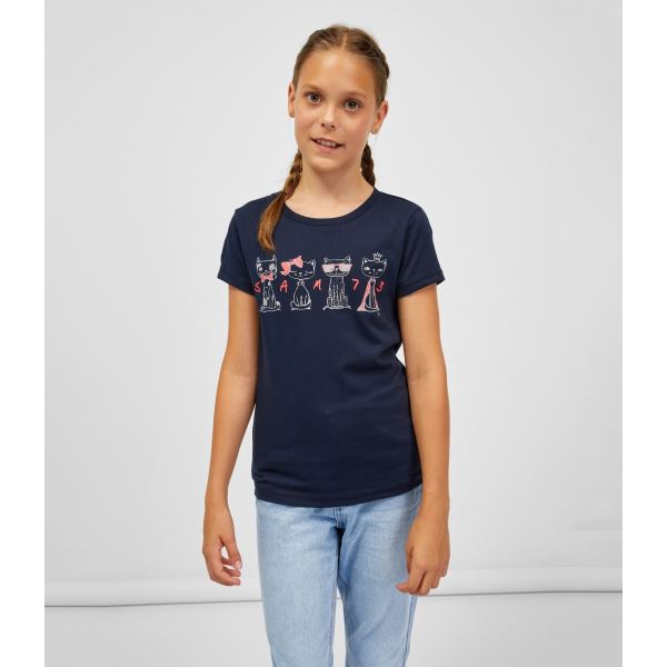 Mädchen T-Shirt AXILL SAM 73 blau